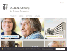 Tablet Screenshot of annastiftung.ch